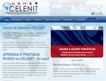Tablet Screenshot of celenit-idiomas.com.br